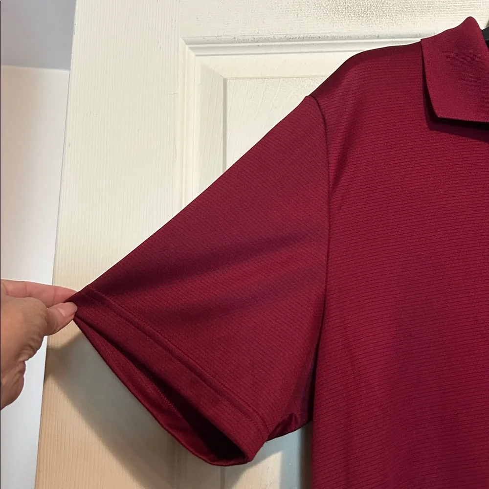 Adidas Performance Polo Shirt Size Large Burgundy